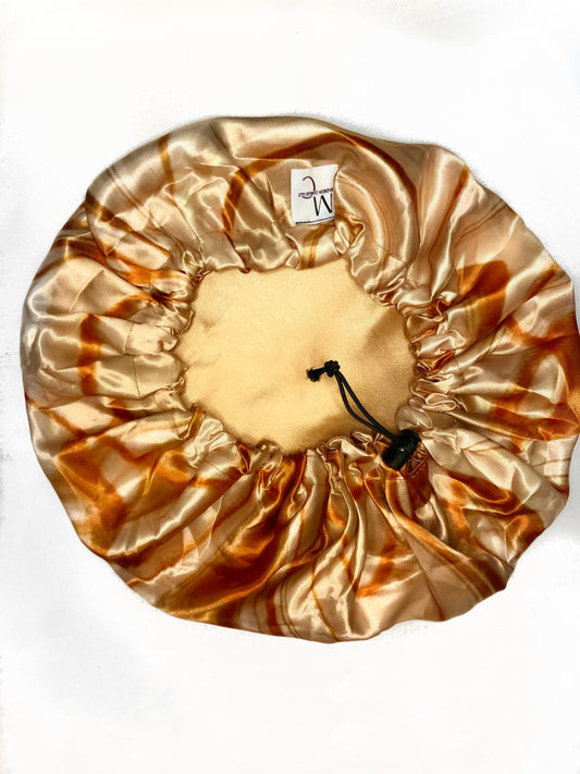 Cappuccino in Chelsea Satin Bonnet
